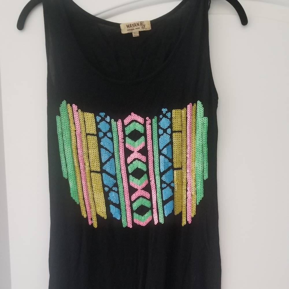 aztec one-piece cover up dress